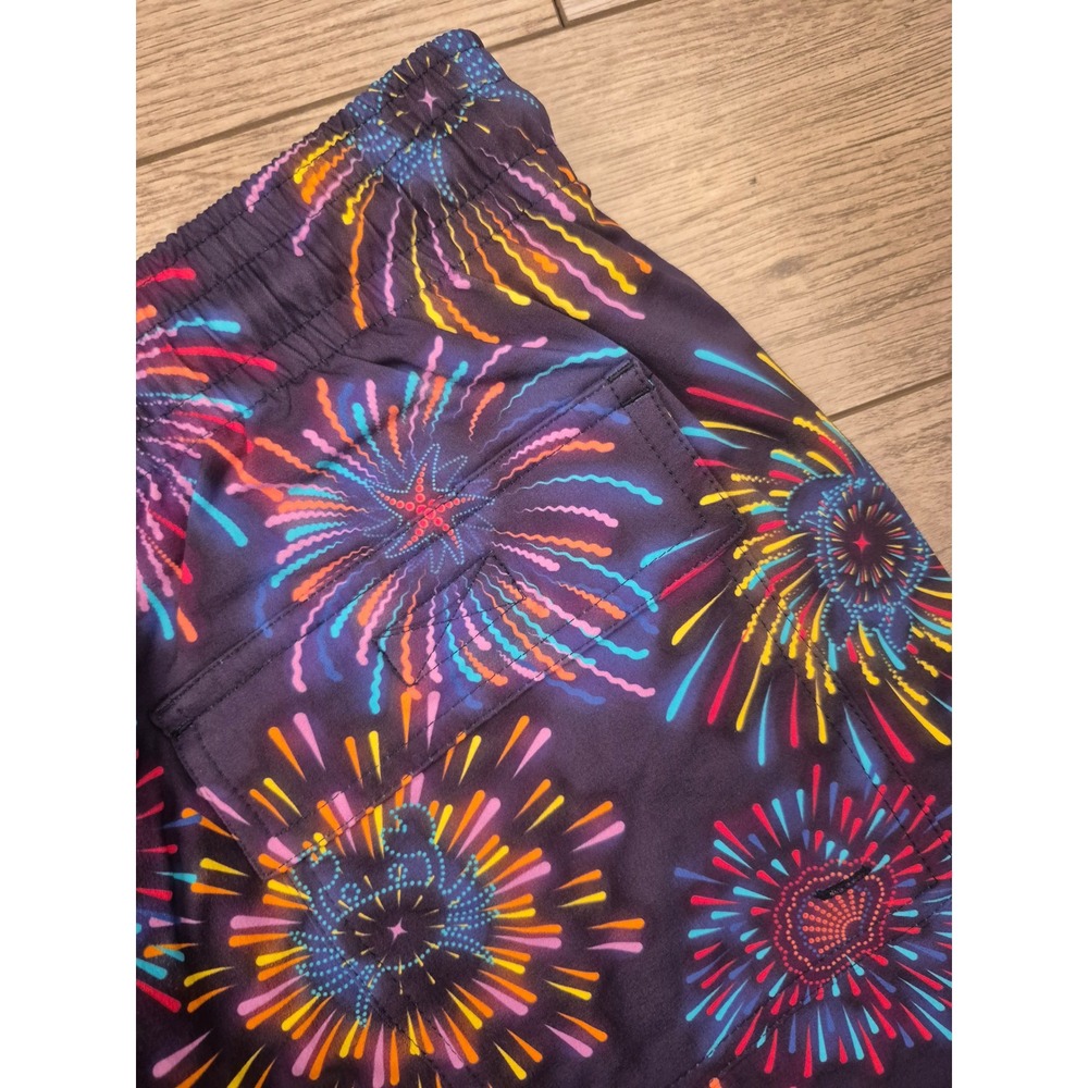 Vilebrequin St Tropez Mens Firework Starfish Print Swim Trunks Navy Blue Large - Picture 3 of 13